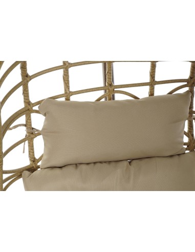 Sillón jardín colgante de aluminio y ratán...