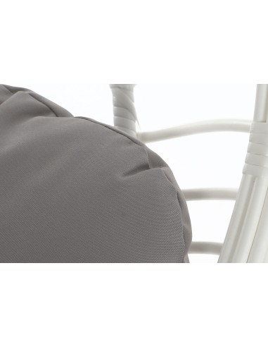 Sillón colgante de aluminio y ratán sintético...