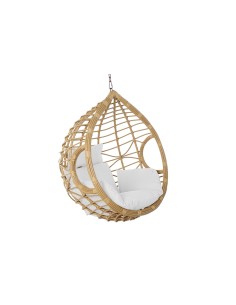 Sillón jardín colgante ratán natural sin base.