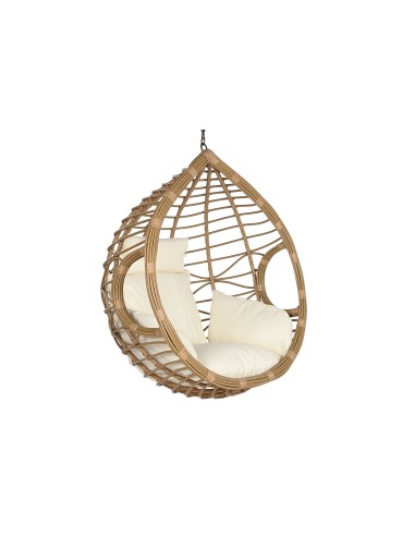 Sillón jardín colgante ratán natural sin base.