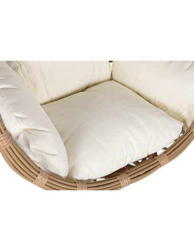 Sillón jardín colgante ratán natural sin base.