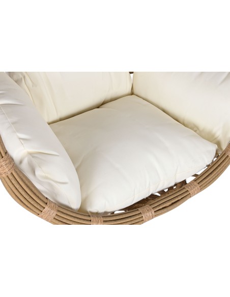 Sillón jardín colgante ratán natural sin base.