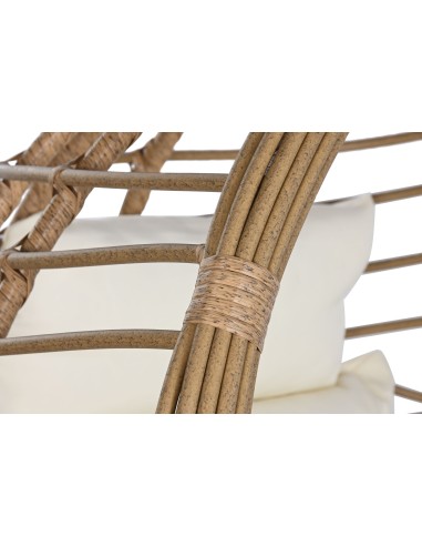 Sillón jardín colgante ratán natural sin base.