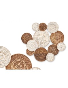 Decoración de pared de mango 12 esferas.