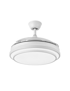 Lampara ventilador de techo ibe en blanco