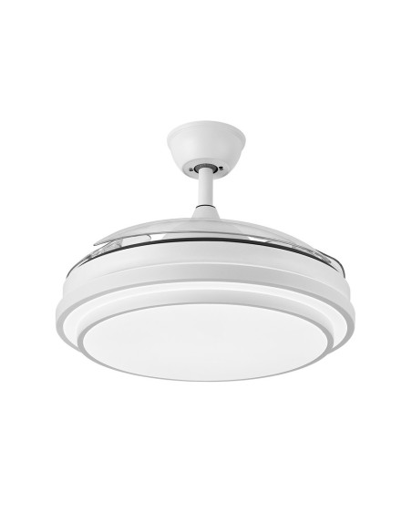 Lampara ventilador de techo ibe en blanco
