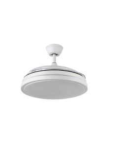 Ventilador de techo blanco con luz led