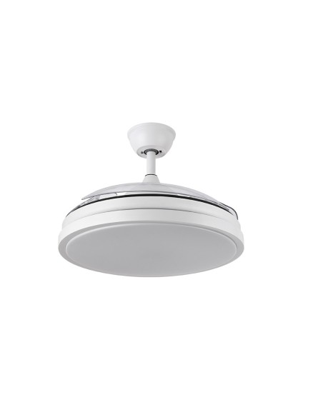 Ventilador de techo blanco con luz led