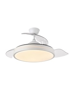 Ventilador de techo blanco con luz led 2