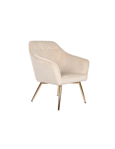 Sillón de poliéster en crema