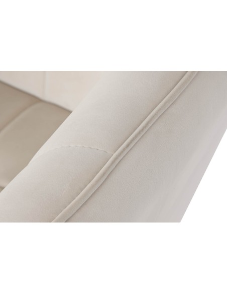 Sillón de poliéster en crema