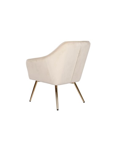 Sillón de poliéster en crema