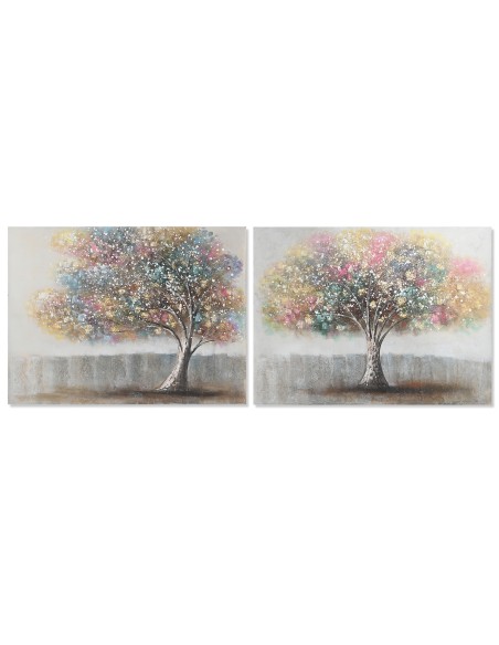 Cuadro en lienzo árbol colorido