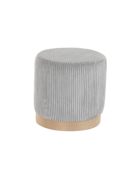 Reposapiés de poliéster de pana gris