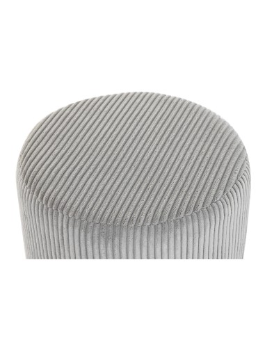 Reposapiés de poliéster de pana gris