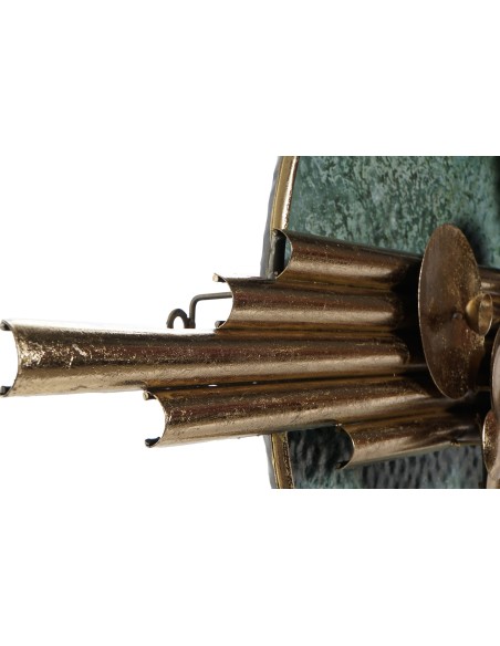 Decoración de pared en metal diseño circulos