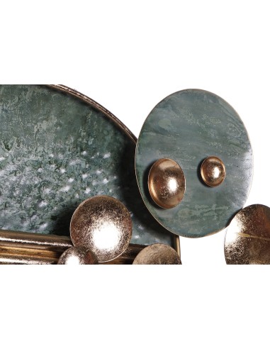 Decoración de pared en metal diseño circulos