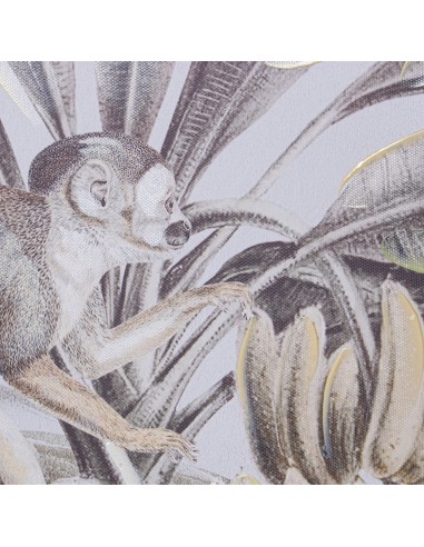 Cuadro lienzo de palmeras/leopardo