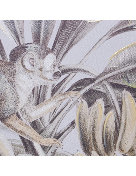 Cuadro lienzo de palmeras/leopardo