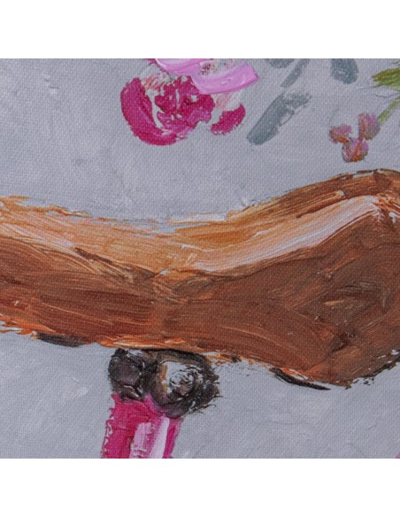 Cuadro pintado en lienzo bicicleta