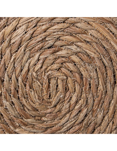 Decoración de pared de metal y trenzado