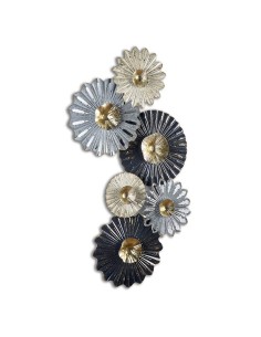 Adorno de metal diseño flor
