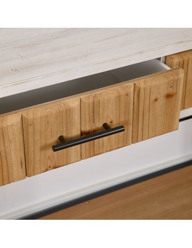 Mueble de entrada madera 2 cajones