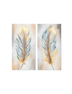 Cuadro lienzo diseño plumas