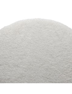 Puff de almacenaje blanco con patas 2