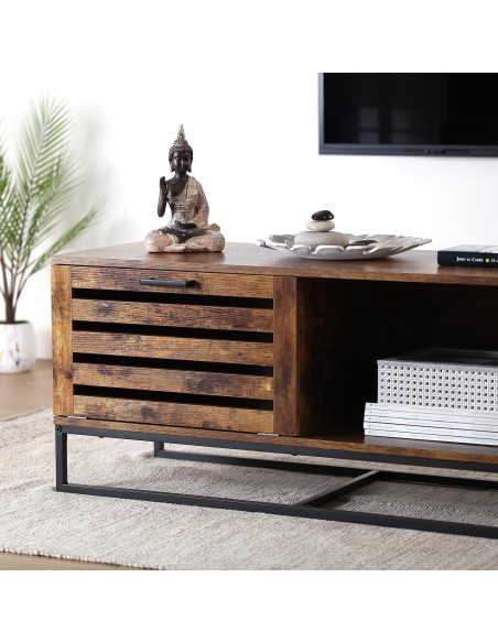 Mesa de centro en madera y metal