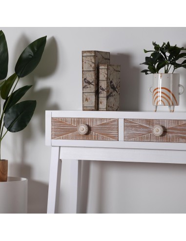 Mueble de entrada blanco 3 cajones