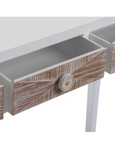 Mueble de entrada blanco 3 cajones