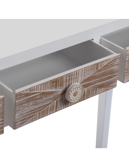 Mueble de entrada blanco 3 cajones