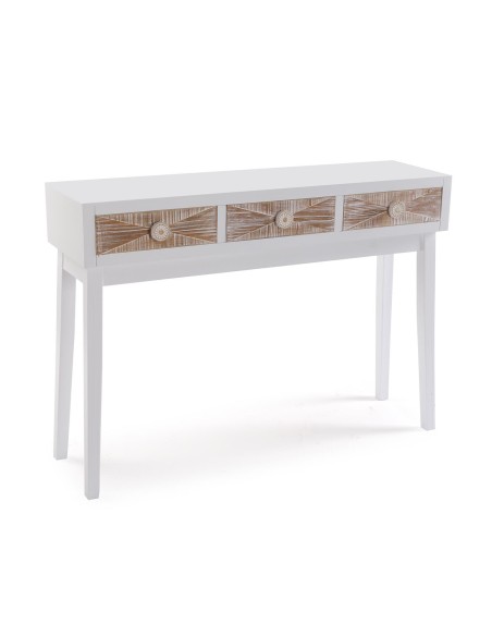 Mueble de entrada blanco 3 cajones