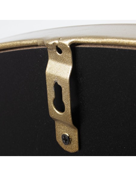 Espejo redondo metal dorado