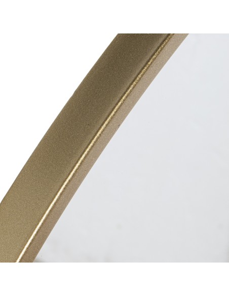 Espejo redondo metal dorado