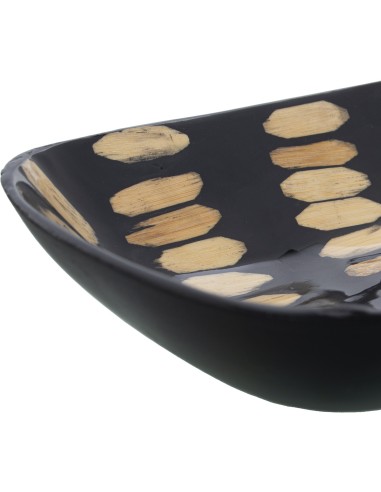 Bandeja de bambú negra