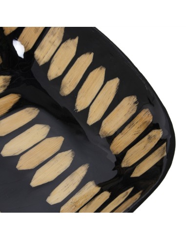 Bandeja de bambú negra